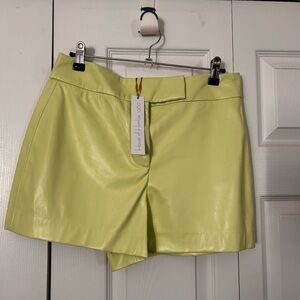 House of Harlow 1960 Light Green High Waist Shorts